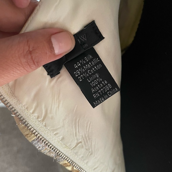 J Crew Collection Gold and Silver Metallic cocktail dress - Picture 8 of 13